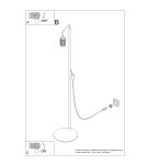 Sollux Lampa podłogowa KARBON 1 złota SL.2021