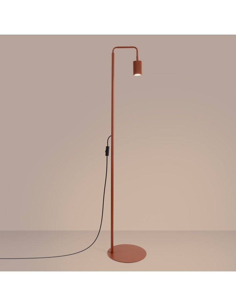 Sollux Lampa podłogowa KARBON 1 ochra czerwona SL.2023 Sollux Lampa podłogowa KARBON 1 ochra czerwona SL.2023