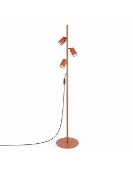 Sollux Lampa podłogowa KARBON 3 ochra czerwona SL.2024