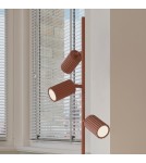 Sollux Lampa podłogowa KARBON 3 ochra czerwona SL.2024