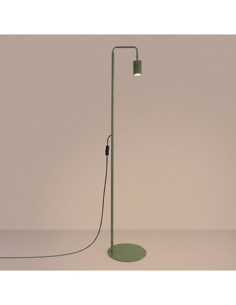Sollux Lampa podłogowa KARBON 1 zielona oliwka SL.2025
