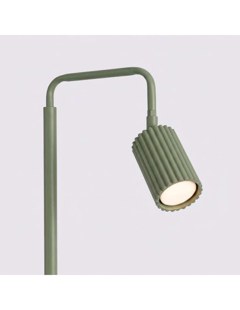 Sollux Lampa podłogowa KARBON 1 zielona oliwka SL.2025
