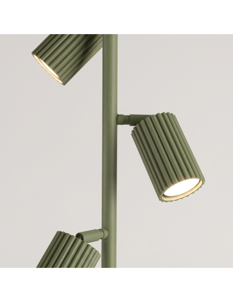 Sollux Lampa podłogowa KARBON 3 zielona oliwka SL.2026
