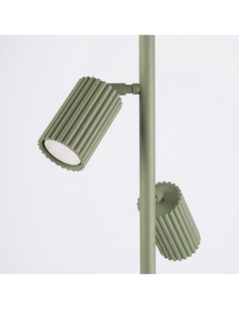 Sollux Lampa podłogowa KARBON 3 zielona oliwka SL.2026