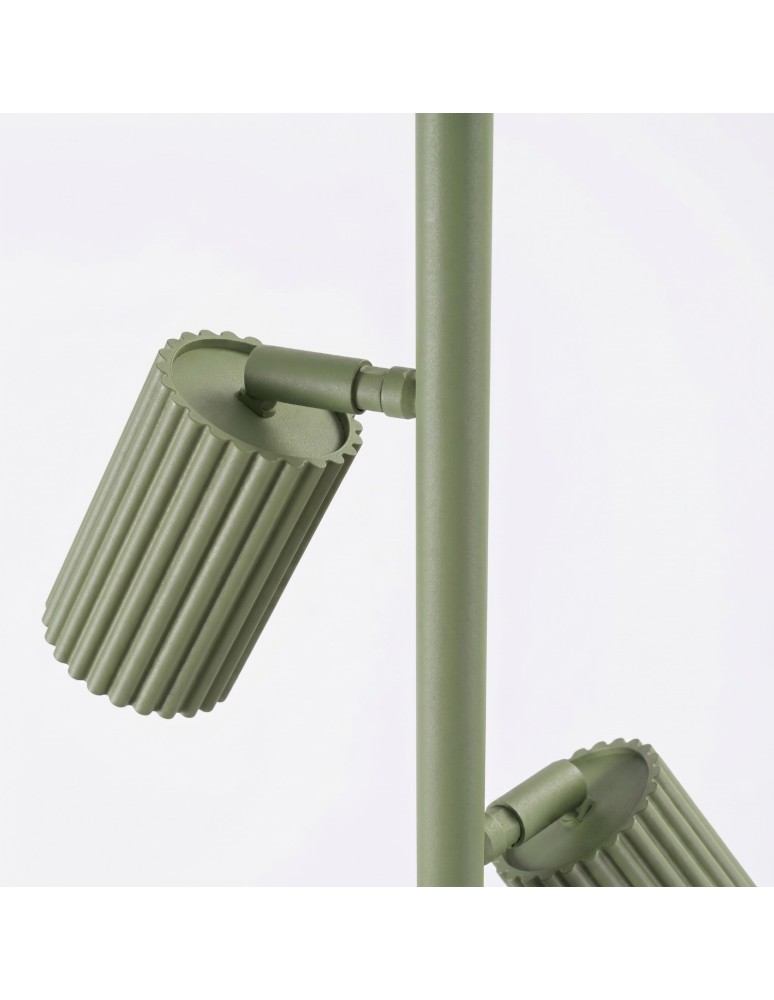 Sollux Lampa podłogowa KARBON 3 zielona oliwka SL.2026