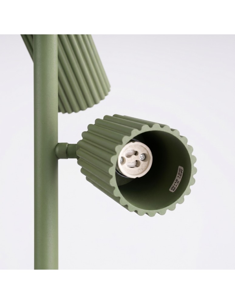 Sollux Lampa podłogowa KARBON 3 zielona oliwka SL.2026