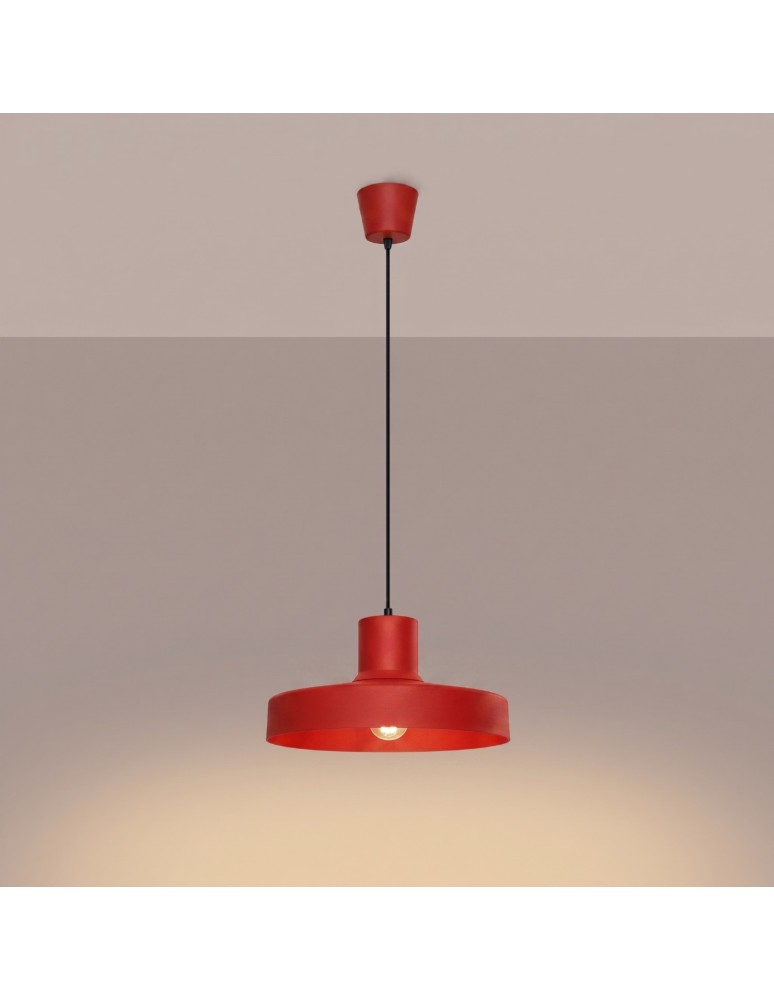 Sollux Lampa wisząca BILO czerwona SL.2057
