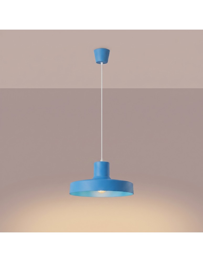 Sollux Lampa wisząca BILO błękitna SL.2059 Sollux Lampa wisząca BILO błękitna SL.2059