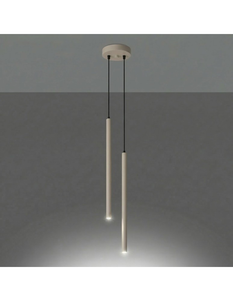 Sollux Lampa wisząca PASTELO 2 taupe SL.2118 Sollux Lampa wisząca PASTELO 2 taupe SL.2118