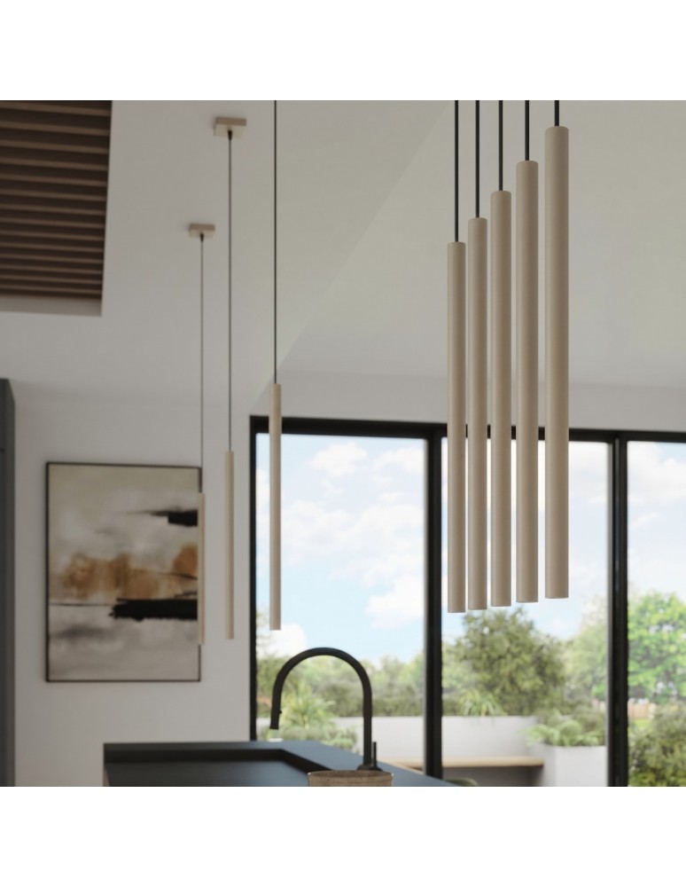 Sollux Lampa wisząca PASTELO 3P taupe SL.2119