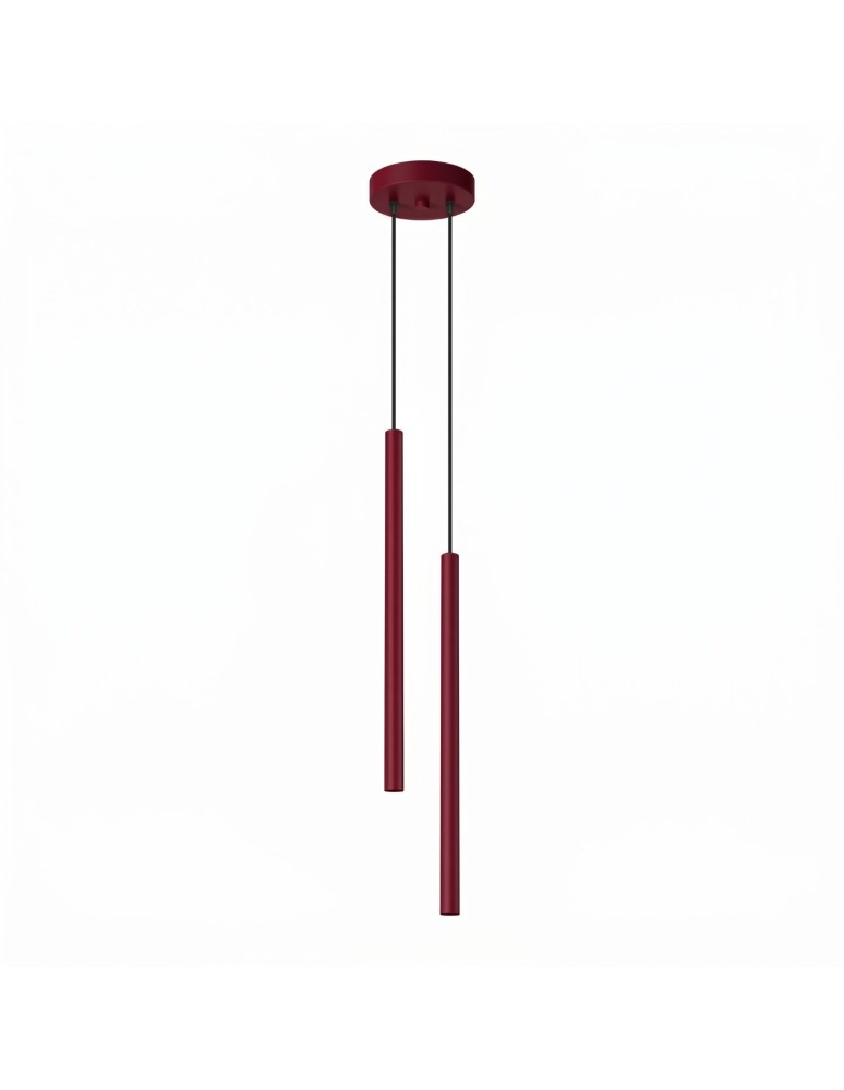 Sollux Lampa wisząca PASTELO 2 burgund SL.2122 Sollux Lampa wisząca PASTELO 2 burgund SL.2122