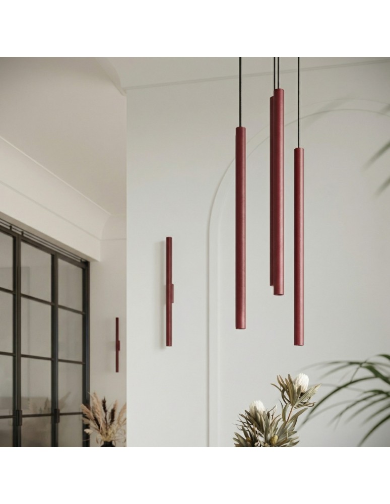 Sollux Lampa wisząca PASTELO 2 burgund SL.2122 Sollux Lampa wisząca PASTELO 2 burgund SL.2122