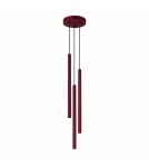 Sollux Lampa wisząca PASTELO 3P burgund SL.2123