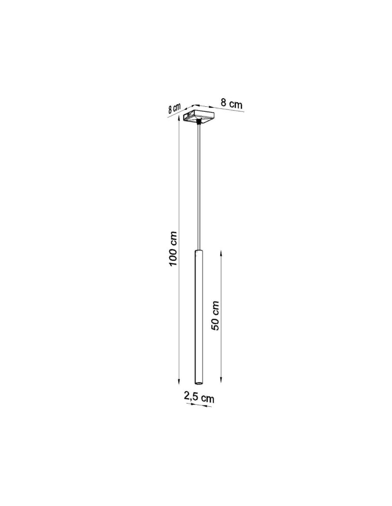 Sollux Lampa wisząca PASTELO 1 ultramaryna SL.2125