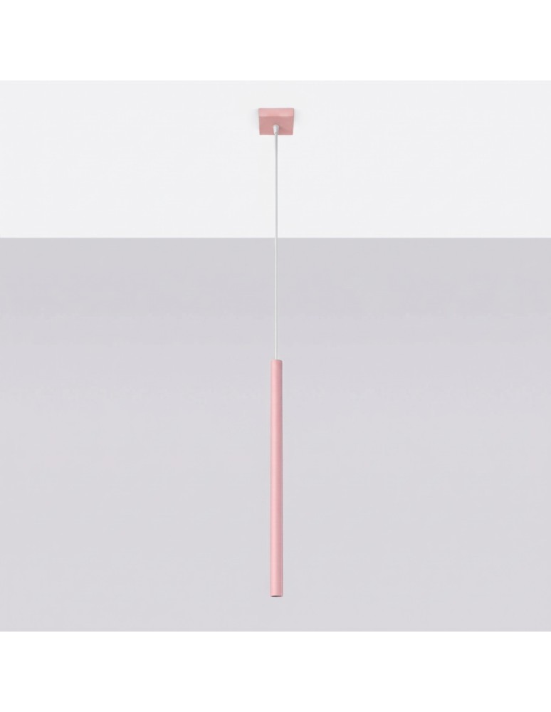 Sollux Lampa wisząca PASTELO 1 różowa SL.2129 Sollux Lampa wisząca PASTELO 1 różowa SL.2129