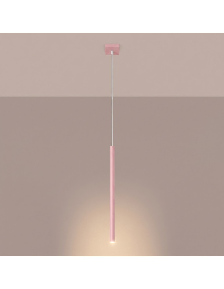 Sollux Lampa wisząca PASTELO 1 różowa SL.2129 Sollux Lampa wisząca PASTELO 1 różowa SL.2129