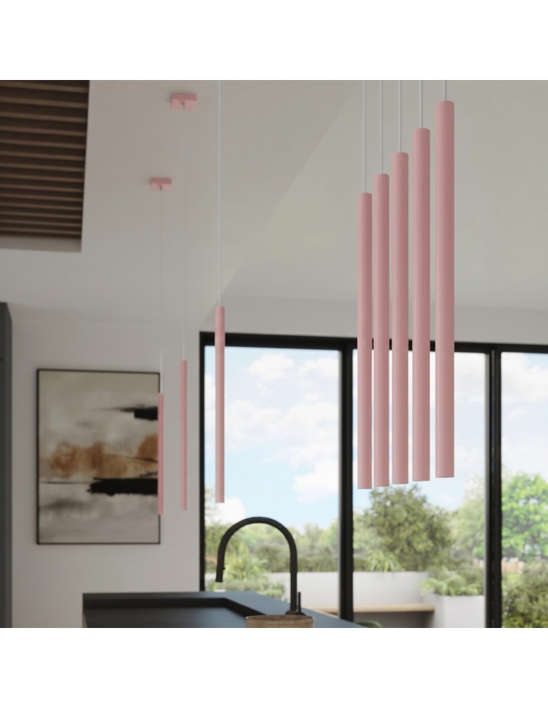 Sollux Lampa wisząca PASTELO 1 różowa SL.2129 Sollux Lampa wisząca PASTELO 1 różowa SL.2129