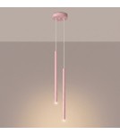 Sollux Lampa wisząca PASTELO 2 różowa SL.2130