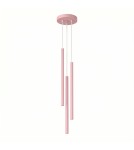 Sollux Lampa wisząca PASTELO 3P różowa SL.2131 Sollux Lampa wisząca PASTELO 3P różowa SL.2131