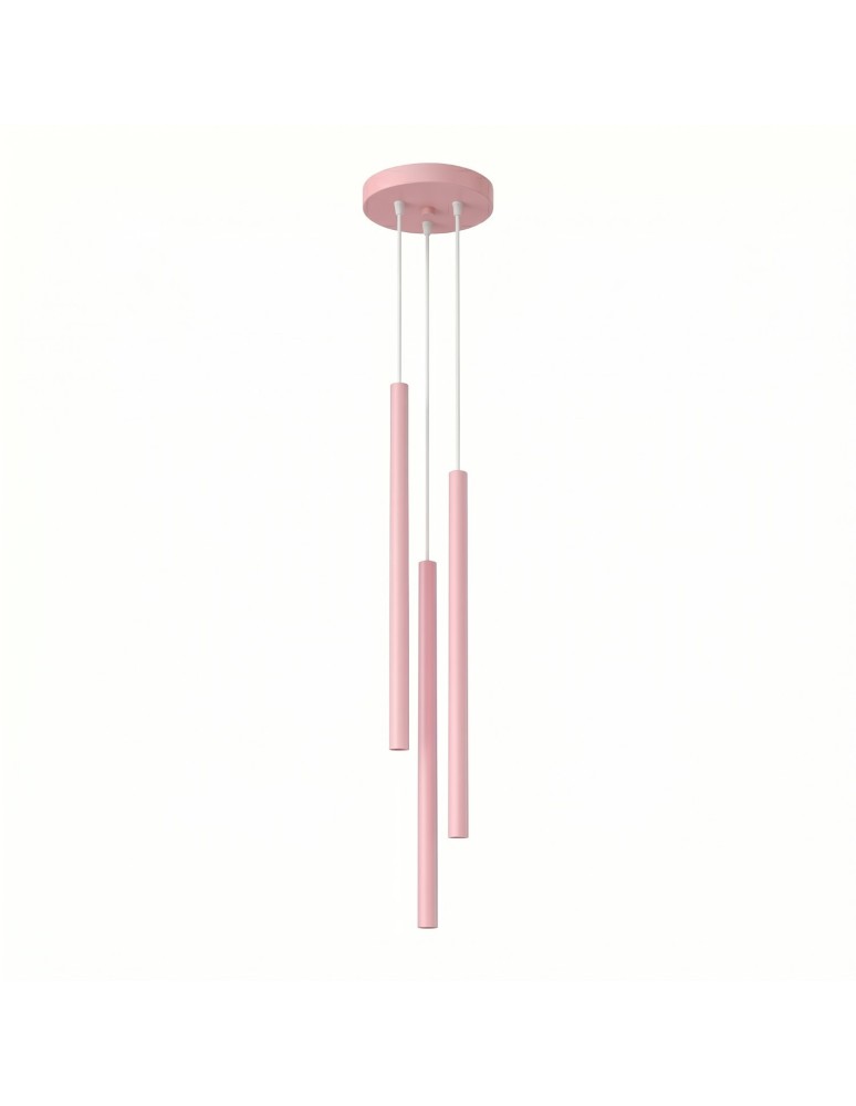 Sollux Lampa wisząca PASTELO 3P różowa SL.2131 Sollux Lampa wisząca PASTELO 3P różowa SL.2131