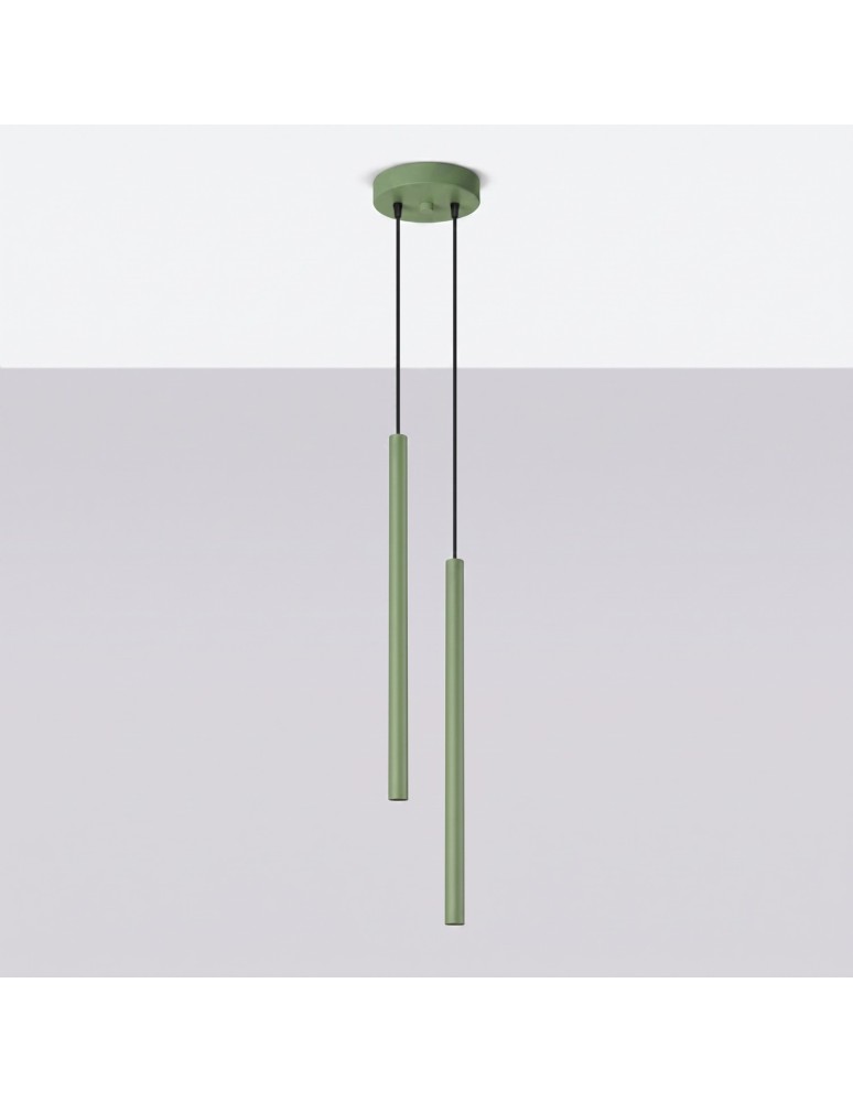 Sollux Lampa wisząca PASTELO 2 szałwiowa SL.2134 Sollux Lampa wisząca PASTELO 2 szałwiowa SL.2134