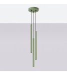 Sollux Lampa wisząca PASTELO 3P szałwiowa SL.2135 Sollux Lampa wisząca PASTELO 3P szałwiowa SL.2135