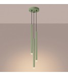 Sollux Lampa wisząca PASTELO 3P szałwiowa SL.2135 Sollux Lampa wisząca PASTELO 3P szałwiowa SL.2135