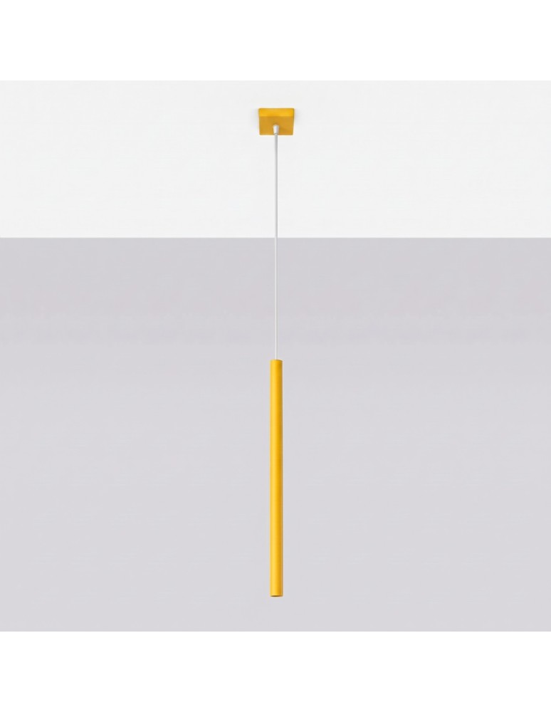 Sollux Lampa wisząca PASTELO 1 żółta SL.2137
