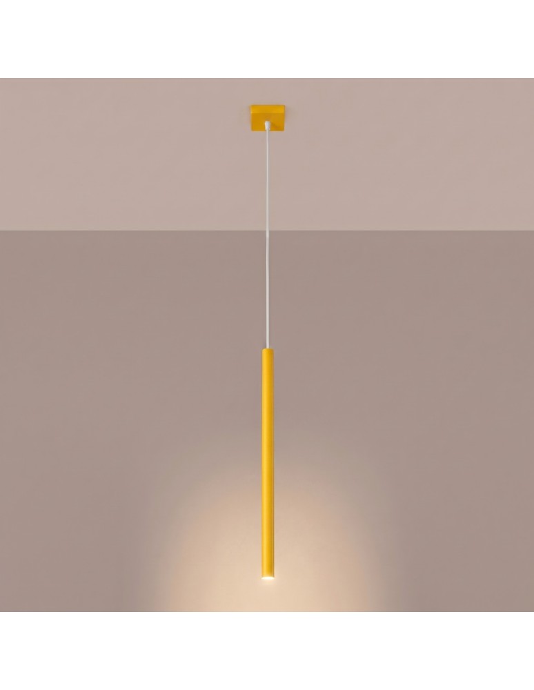 Sollux Lampa wisząca PASTELO 1 żółta SL.2137