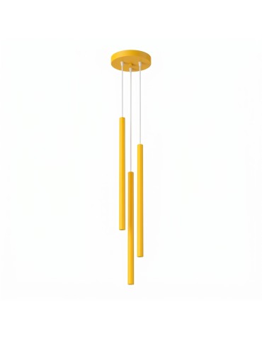 Sollux Lampa wisząca PASTELO 3P żółta SL.2139
