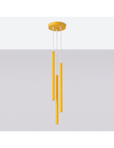 Sollux Lampa wisząca PASTELO 3P żółta SL.2139 - produkt 2