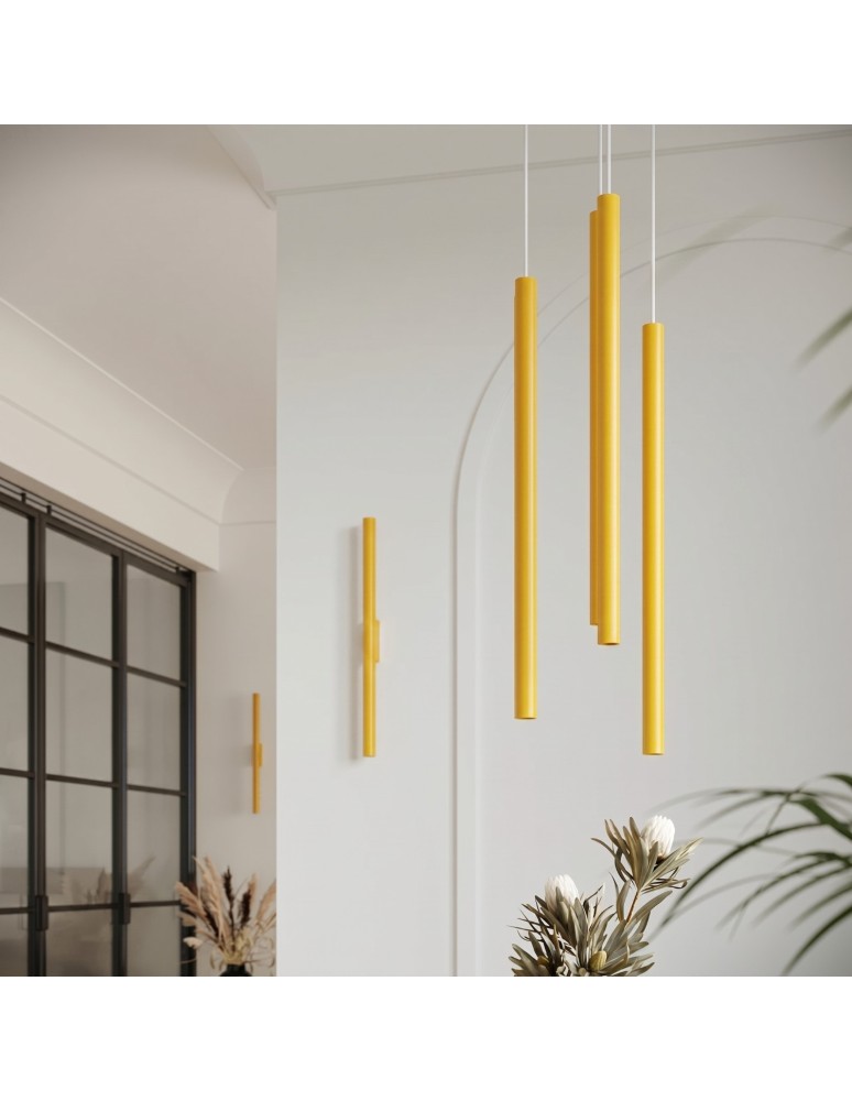 Sollux Lampa wisząca PASTELO 3P żółta SL.2139