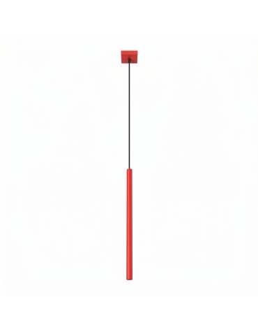 Sollux Lampa wisząca PASTELO 1 czerwona SL.2141