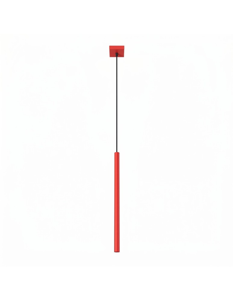 Sollux Lampa wisząca PASTELO 1 czerwona SL.2141