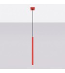 Sollux Lampa wisząca PASTELO 1 czerwona SL.2141