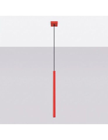 Sollux Lampa wisząca PASTELO 1 czerwona SL.2141 - produkt 2