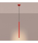 Sollux Lampa wisząca PASTELO 1 czerwona SL.2141