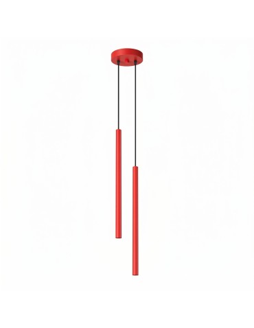 Sollux Lampa wisząca PASTELO 2 czerwona SL.2142