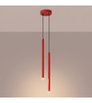 Sollux Lampa wisząca PASTELO 2 czerwona SL.2142