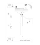 Sollux Lampa wisząca PASTELO 2 czerwona SL.2142