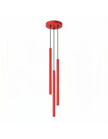 Sollux Lampa wisząca PASTELO 3P czerwona SL.2143