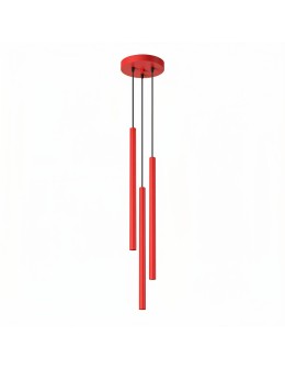 Sollux Lampa wisząca PASTELO 3P czerwona SL.2143