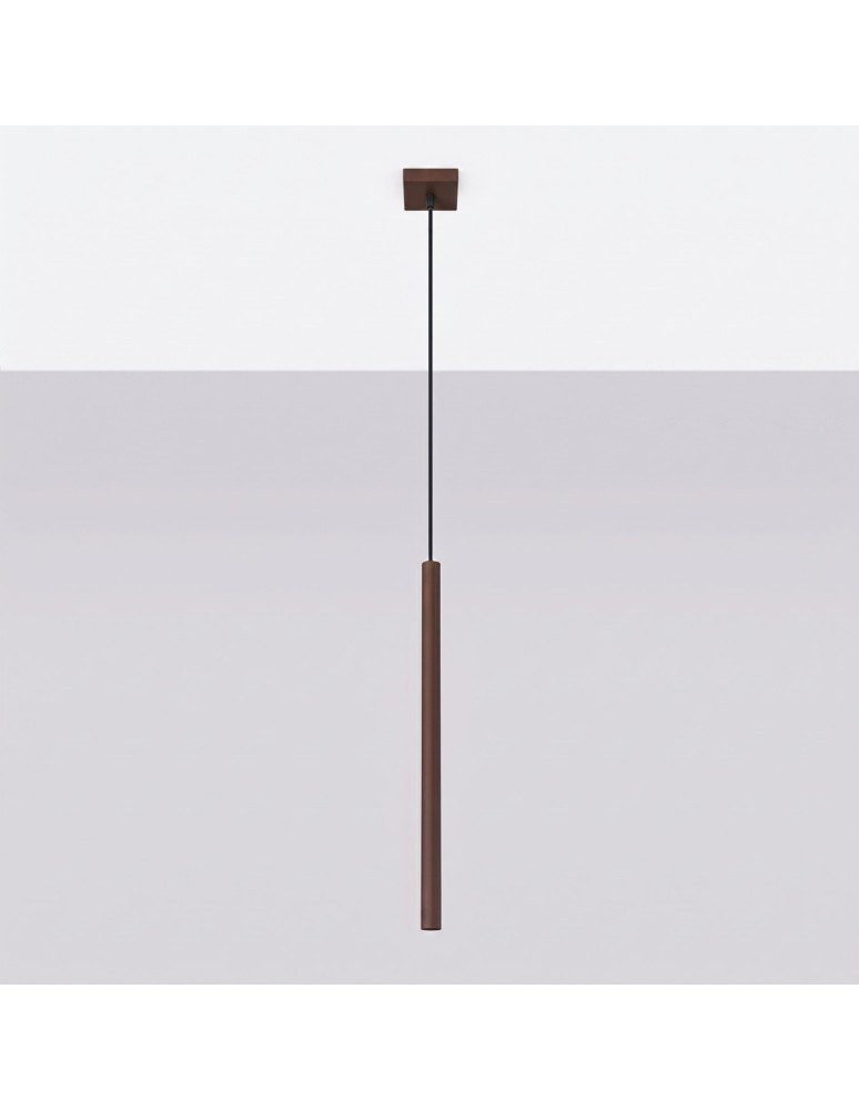 Sollux Lampa wisząca PASTELO 1 brązowa SL.2145