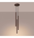 Sollux Lampa wisząca PASTELO 3P brązowa SL.2147
