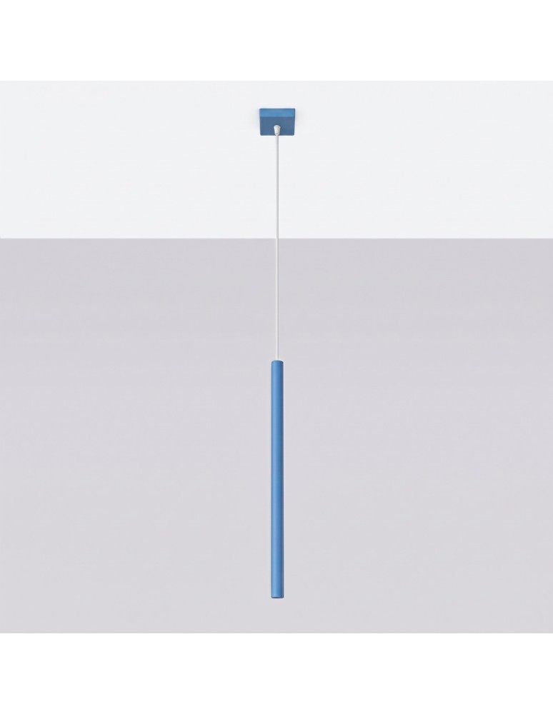 Sollux Lampa wisząca PASTELO 1 błękitna SL.2149