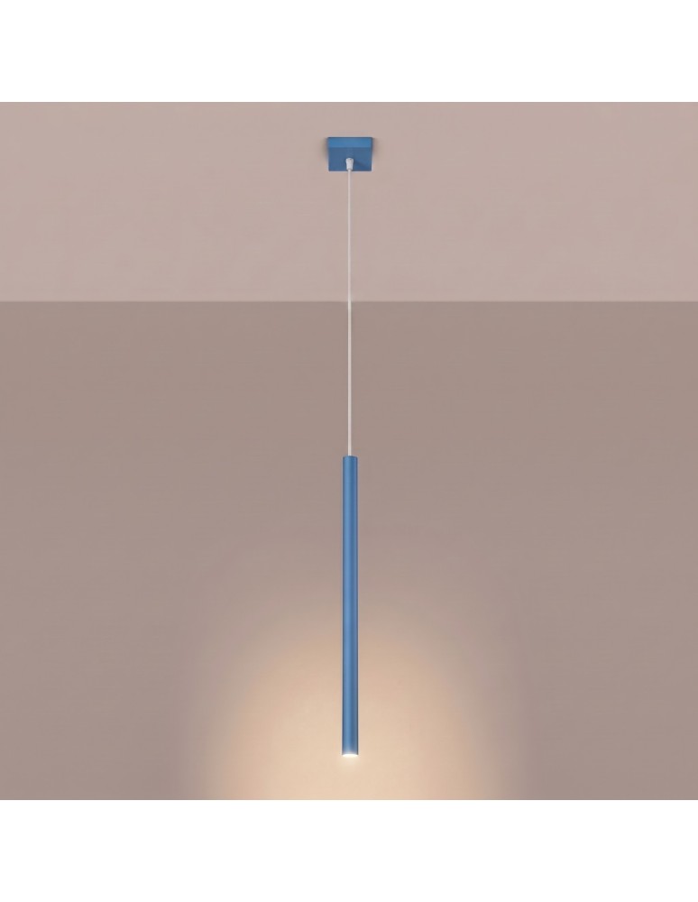 Sollux Lampa wisząca PASTELO 1 błękitna SL.2149