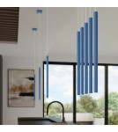 Sollux Lampa wisząca PASTELO 1 błękitna SL.2149
