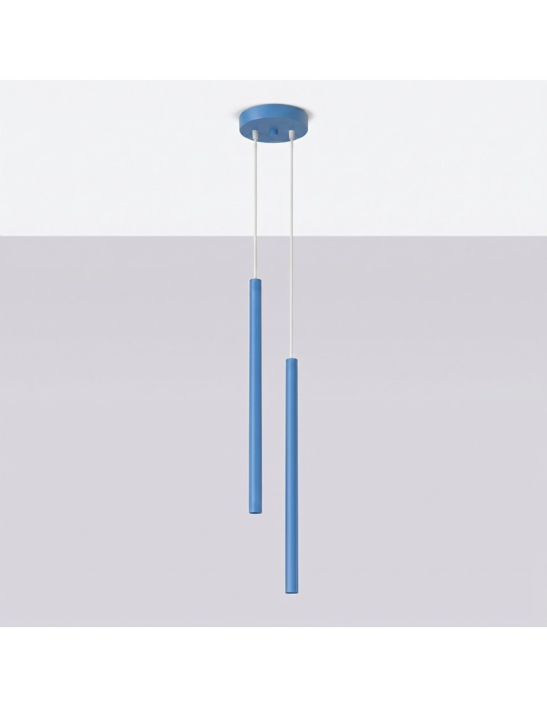 Sollux Lampa wisząca PASTELO 2 błękitna SL.2150