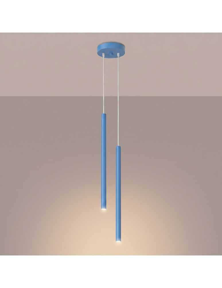 Sollux Lampa wisząca PASTELO 2 błękitna SL.2150