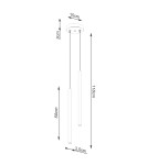 Sollux Lampa wisząca PASTELO 2 błękitna SL.2150
